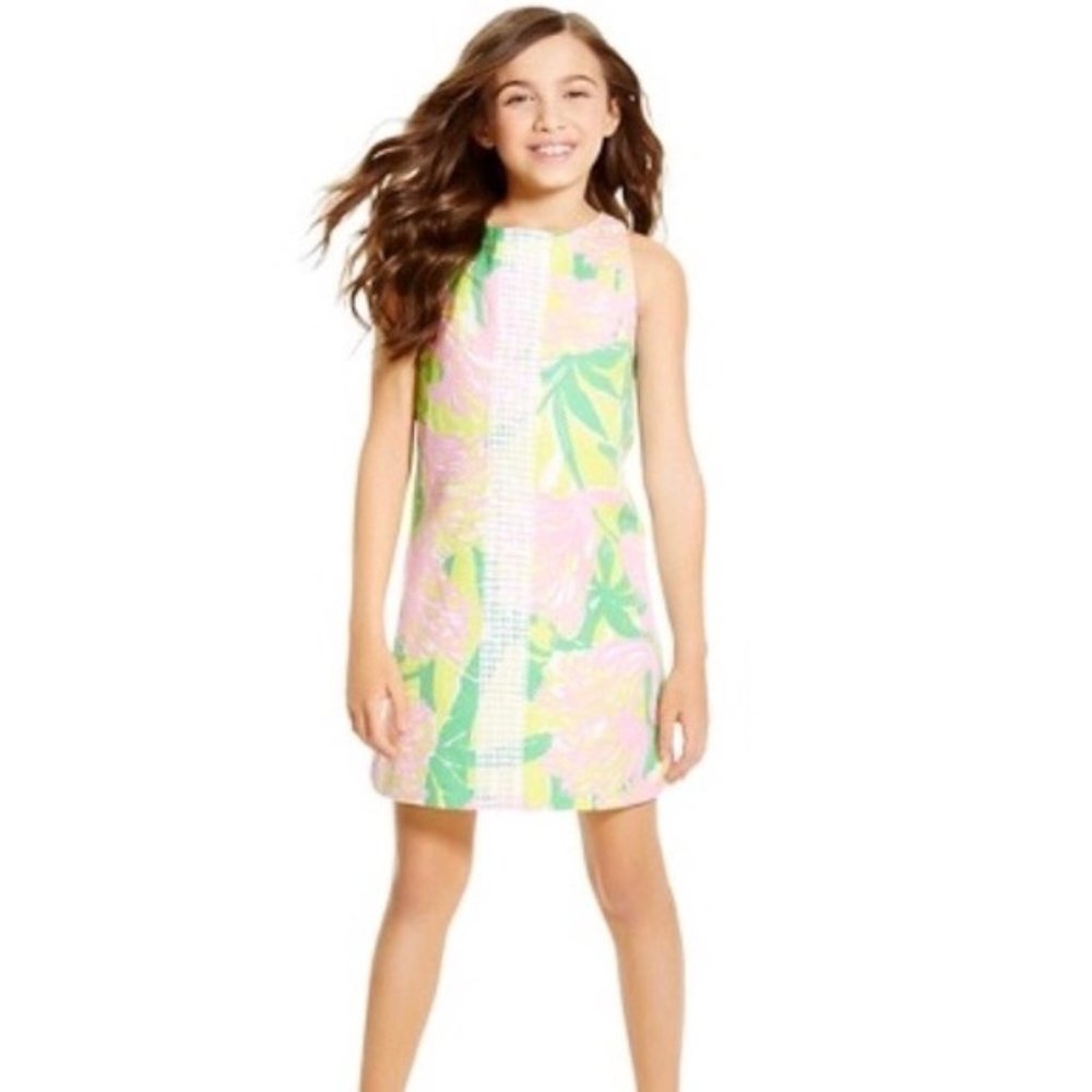 Lilly Pulitzer target girls flamingo dress NWT XL